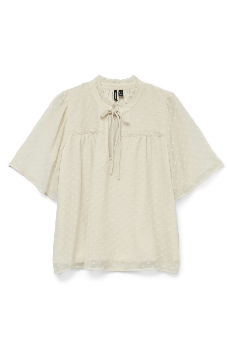 Vero Moda vmleah ss lace top wvn ga noos